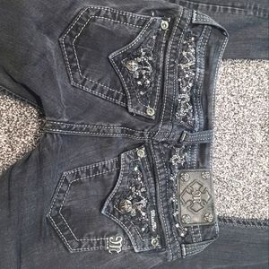 Miss me black skinny jeans size 25